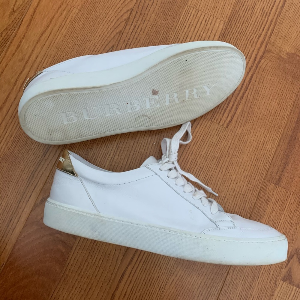 Burberry white women’s sneakers